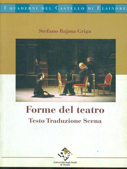 Forme del teatro - Stefano Bajma Griga - copertina