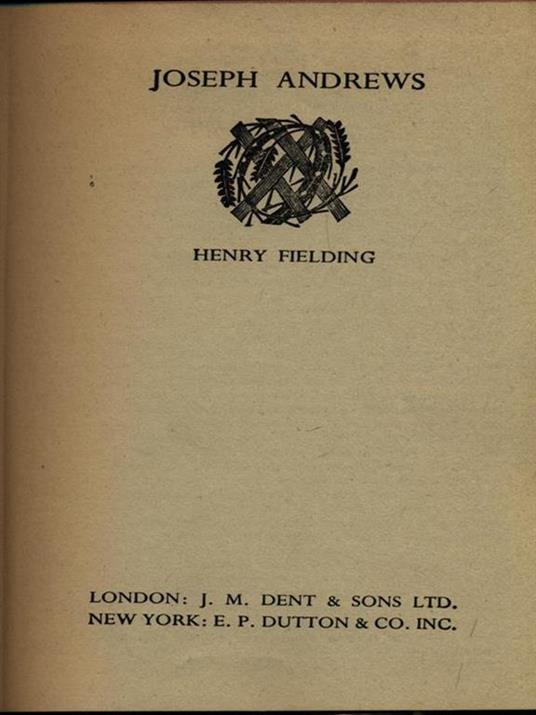 Joseph Andrews and Shamela - Henry Fielding - copertina