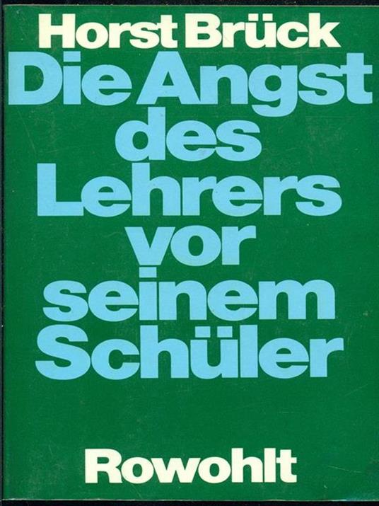 Die Angst des Lehrers vor seinem Schuler - copertina
