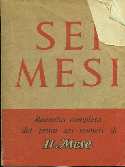 Sei mesi - copertina