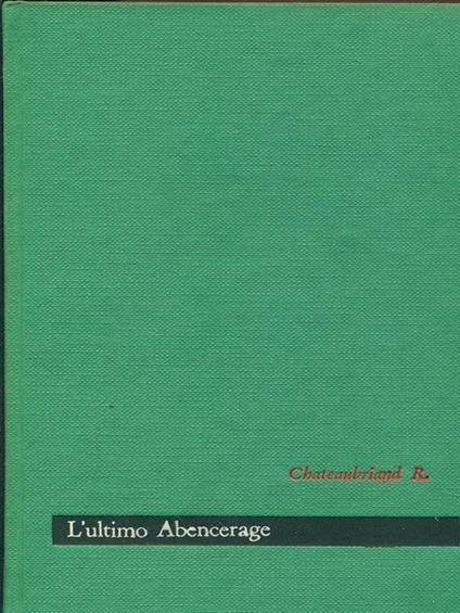 L' ultimo Abencerage - copertina
