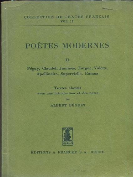 Poetes Modernes - copertina