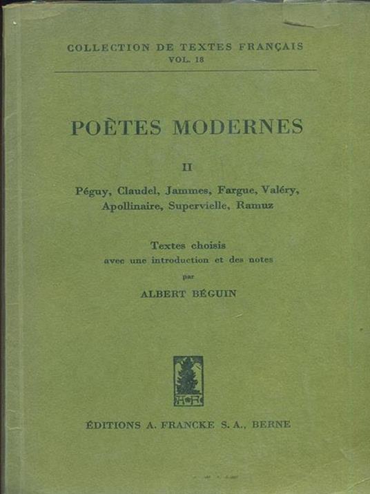 Poetes Modernes - copertina