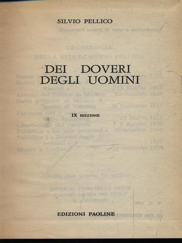 Dei doveri degli uomini
