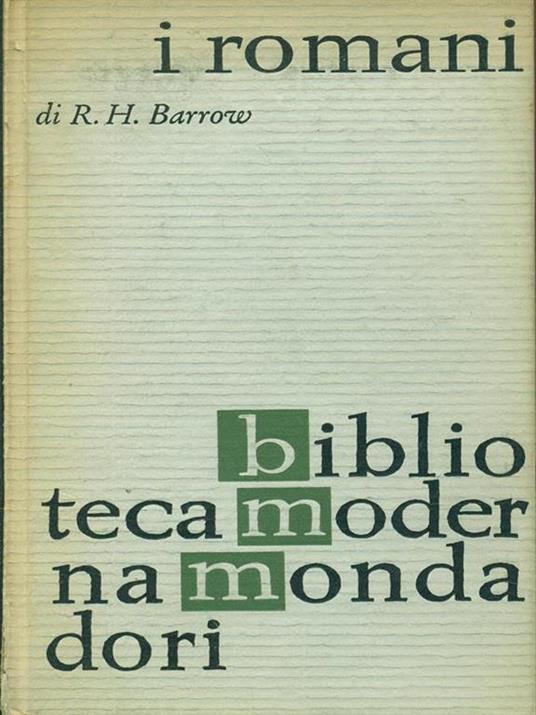 I Romani - R. H. Barrow - copertina