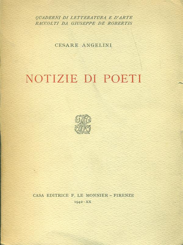 Notizie di poeti