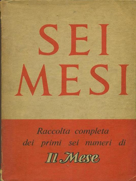 Sei mesi - copertina