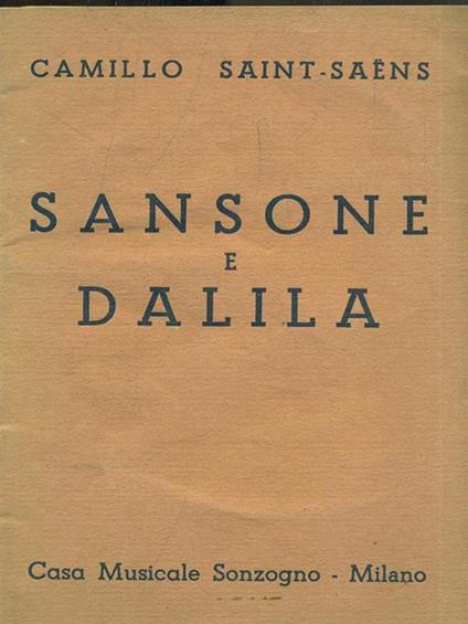 Sansone e Dalila - copertina