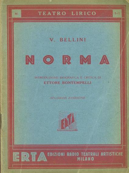 Norma - Vincenzo Bellini - copertina