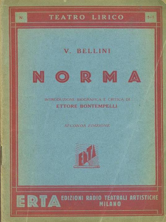 Norma - Vincenzo Bellini - copertina