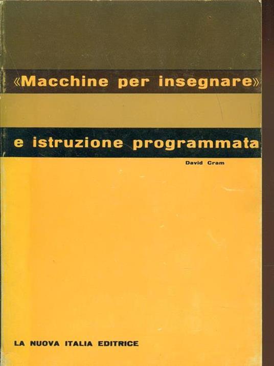 Macchine per insegnare e istruzione programmata - copertina