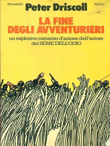 La fine degli avventurieri - Peter Driscoll - copertina