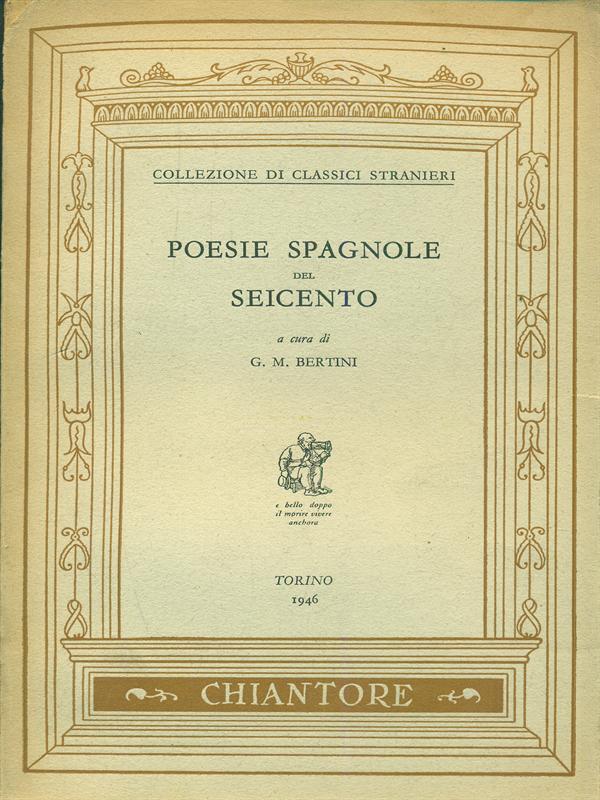 Poesie spagnole del seicento