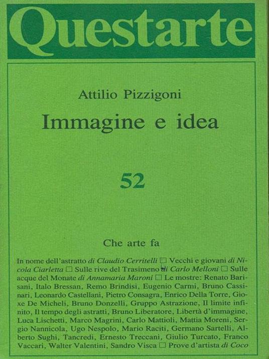 Immagine e idea - Attilio Pizzigoni - copertina
