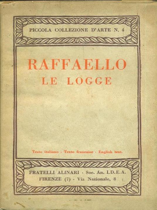 Raffaello. Le Logge - copertina