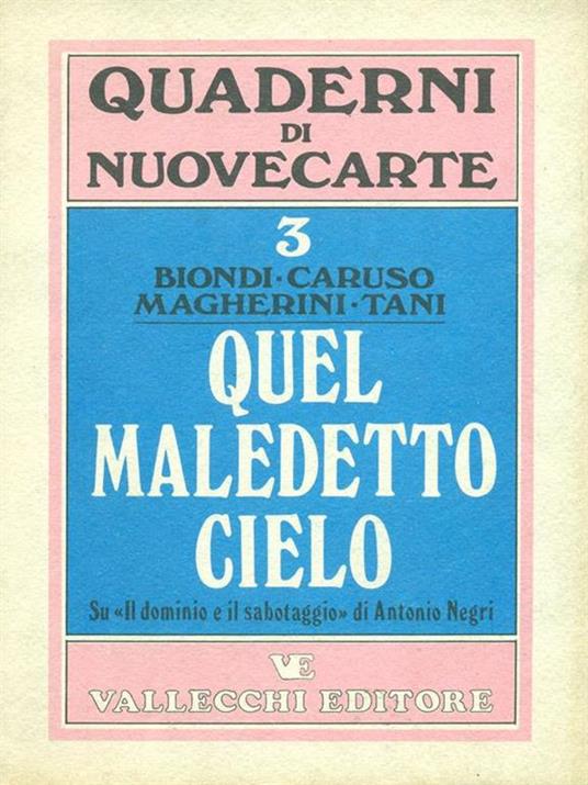 Quel maledetto cialo - copertina