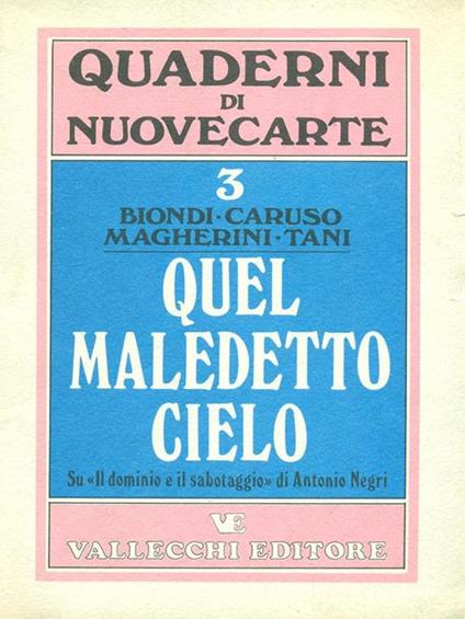 Quel maledetto cielo - copertina