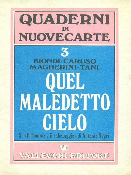 Quel maledetto cielo - copertina