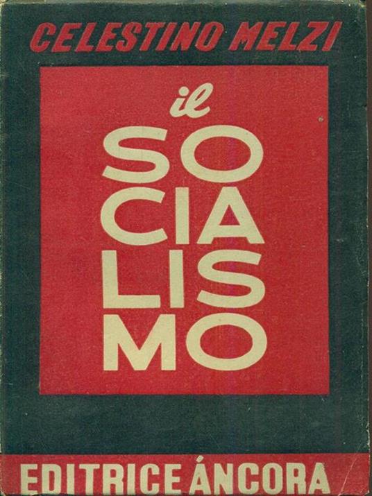 Il socialismo - Celestino Melzi - copertina