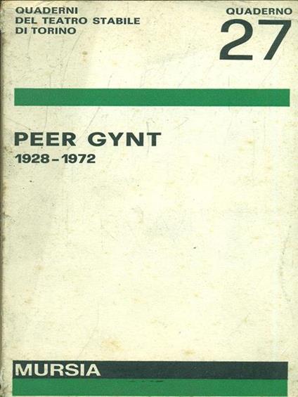 Peer Gynt 1928/1972 - Henrik Ibsen - copertina