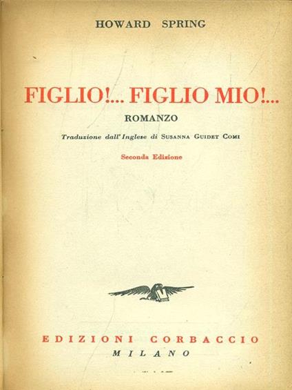 Figlio! Figlio mio! - copertina