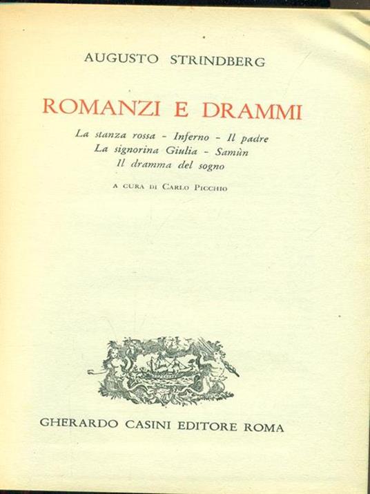 Romanzi e drammi - August Strindberg - copertina