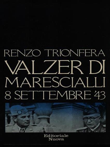 Valzer di Marescialli - Renzo Trionfera - copertina