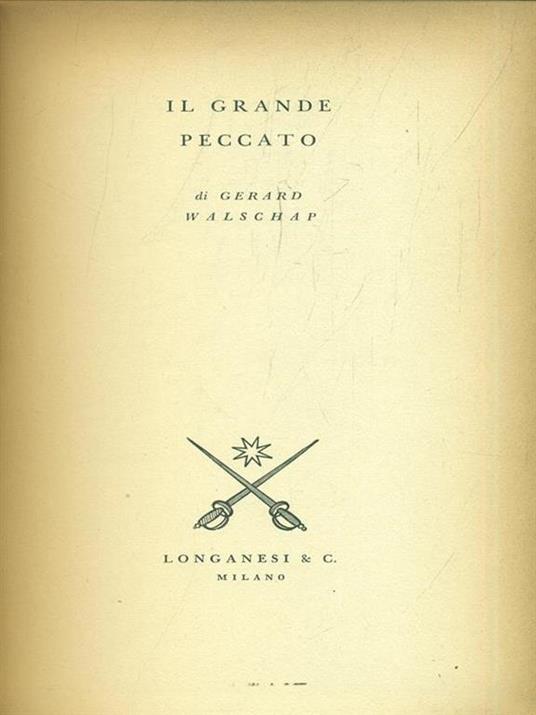 Il grande peccato - copertina