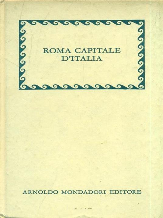 Roma capitale d'Italia - copertina