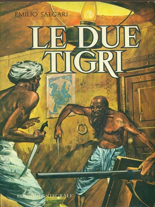 Le due tigri - Emilio Salgari - copertina