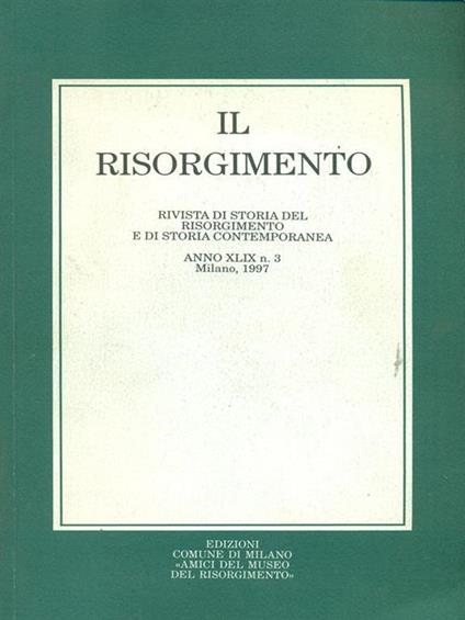Il risorgimento n. 3/1997 - copertina