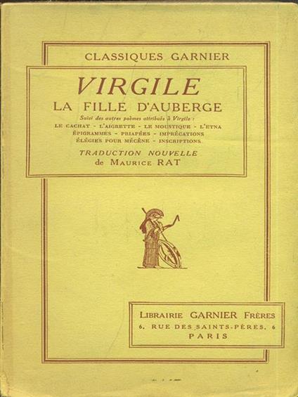La fille D'Auberge - Publio Virgilio Marone - copertina