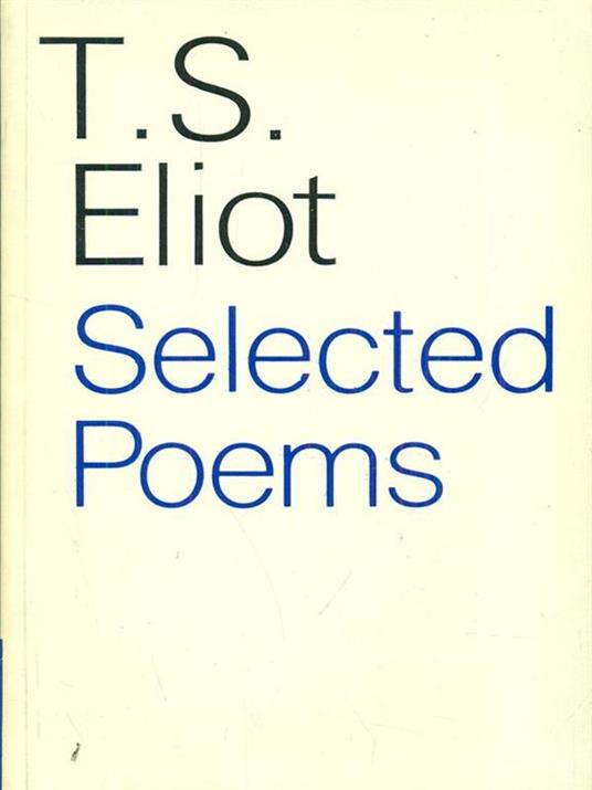 Selected Poems - copertina