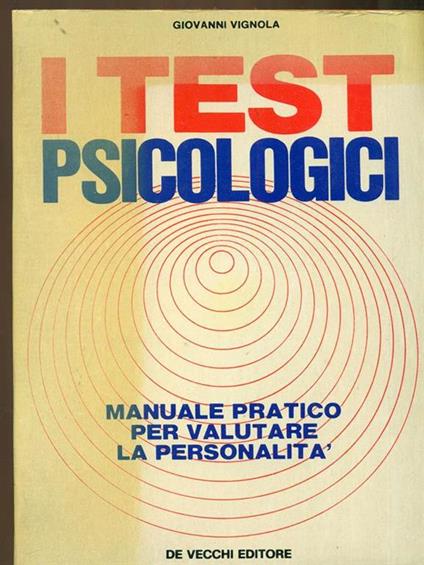 I test psicologici - Giovanni Vignola - copertina