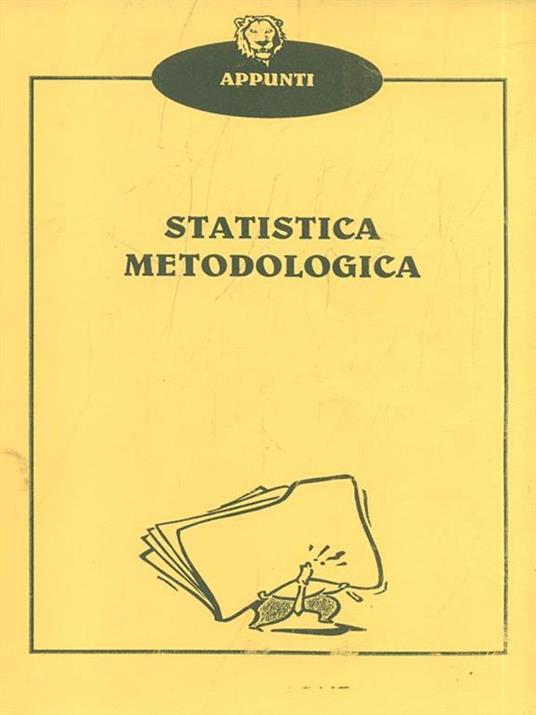 Statistica metodologica. Appunti - copertina
