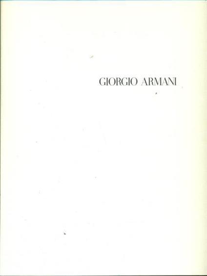 Giorgio Armani. Collezione Autunno Inverno1990/91 - copertina