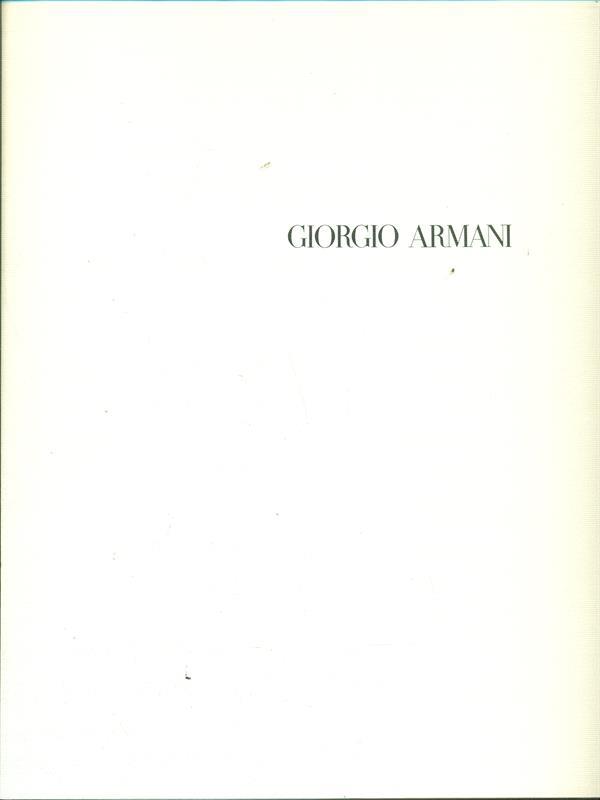 Giorgio Armani. Collezione Autunno Inverno1990/91