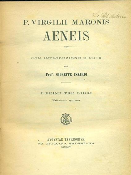 Aeneis - virgilii Maronis - copertina