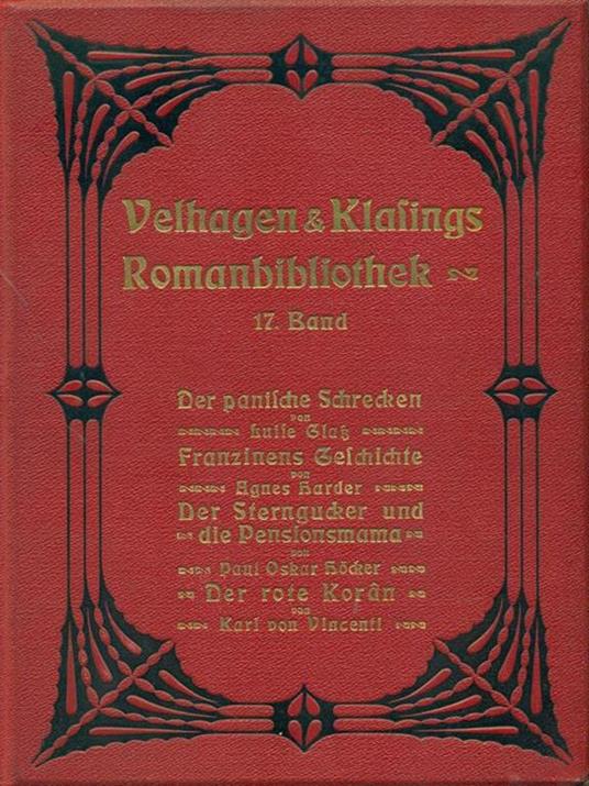 Velhagen & Klafings Romanbibliothek 17. Band - copertina