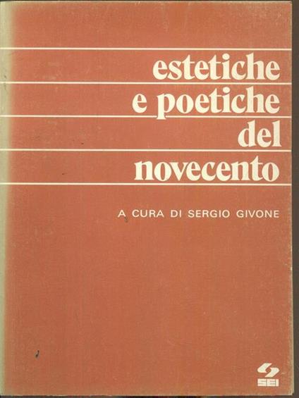 Estetiche e poetiche del Novecento - Sergio Givone - copertina