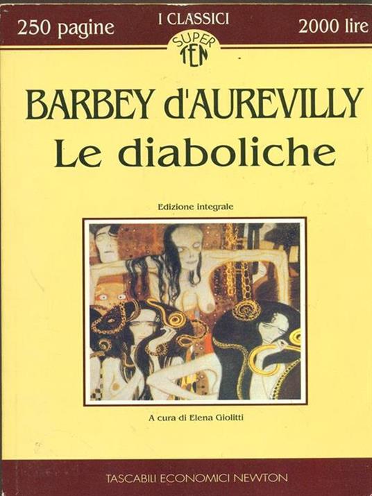 La diaboliche - Jules-Amédée Barbey d'Aurevilly - copertina