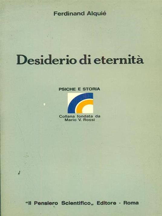 Desiderio di eternita - copertina