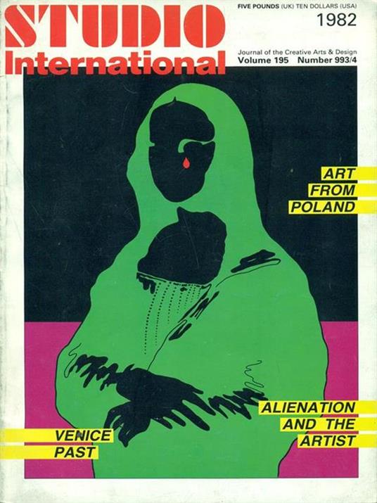 Studio International vol. 195 n. 933/4 1982 - copertina