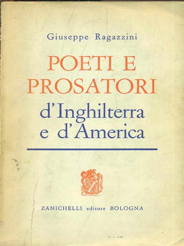 Poeti e prosatori d'Inghilterra e d'America