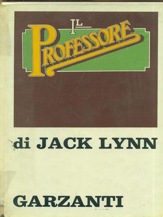 Il professore - Jack Lynn - copertina