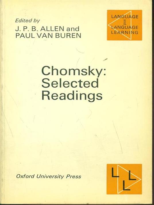 Chomsky: Selected readings - copertina