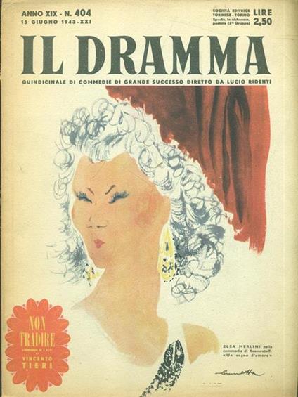 Il dramma n.404 15 giugno 1943 - copertina