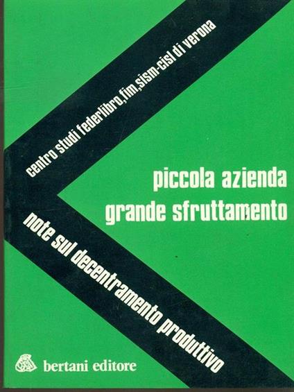 Piccola azienda grande sfruttamento - copertina