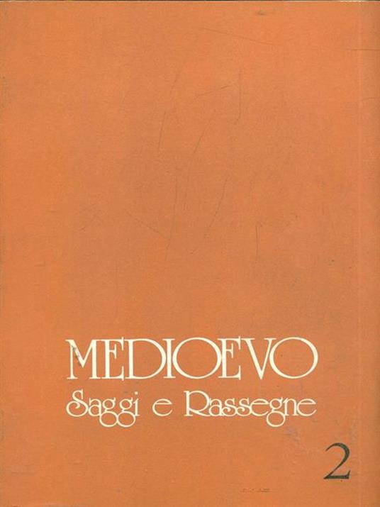 Medioevo Saggi e Rassegne 2 - copertina