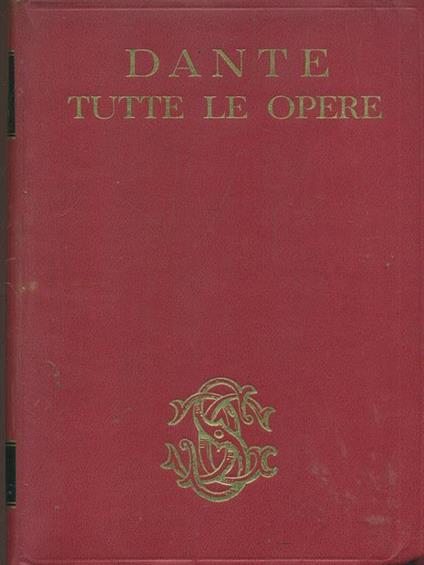Tutte le opere - Dante Alighieri - copertina